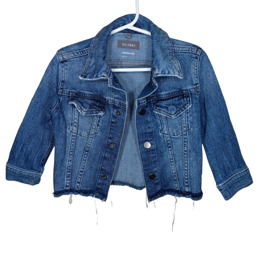 DL 1961 Distressed Denim Jacket Jean 2T 3T